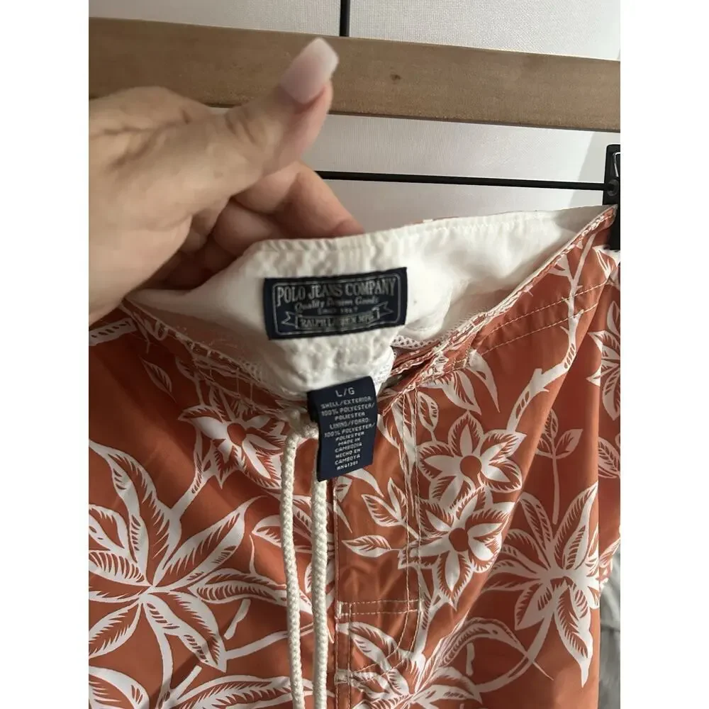 Polo Ralph Lauren 90’s Tropical Swim  Shorts. L Summer  Beach